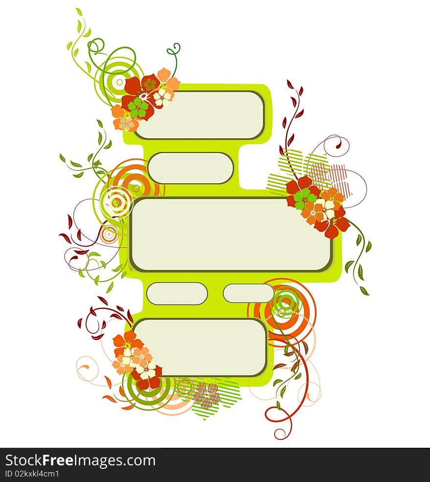 Collection of spring banners. Vector illustration