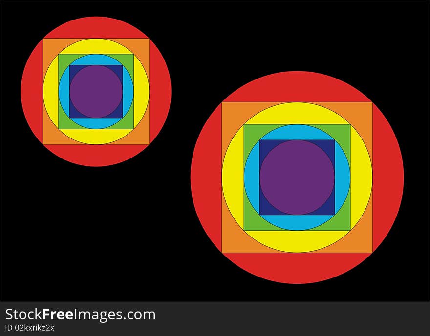 Colored circles. Background (wallpaper) . Colored circles. Background (wallpaper) .