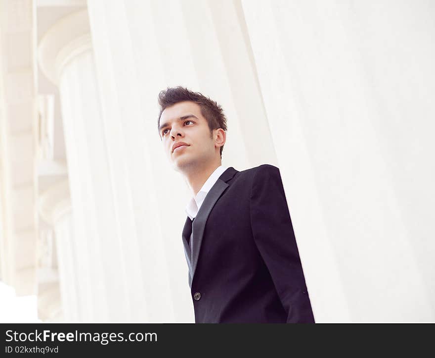 Portrait of a handsome elegant young man. Portrait of a handsome elegant young man