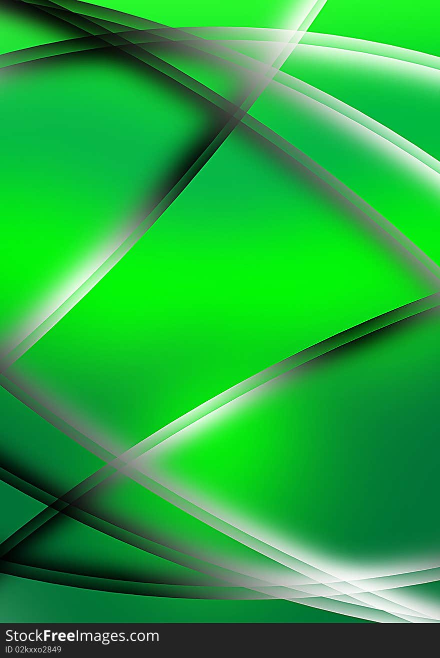 Abstract green background with lines