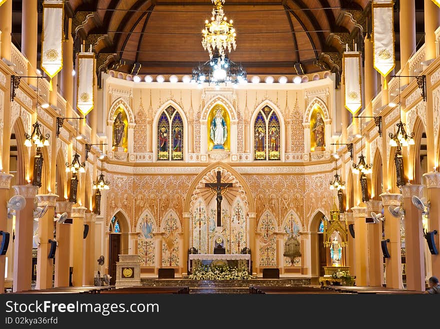 Over 100 years old church in Thailand