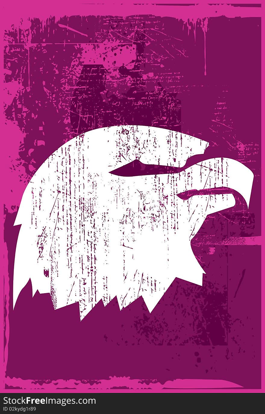 An abstract illustration of an eagle