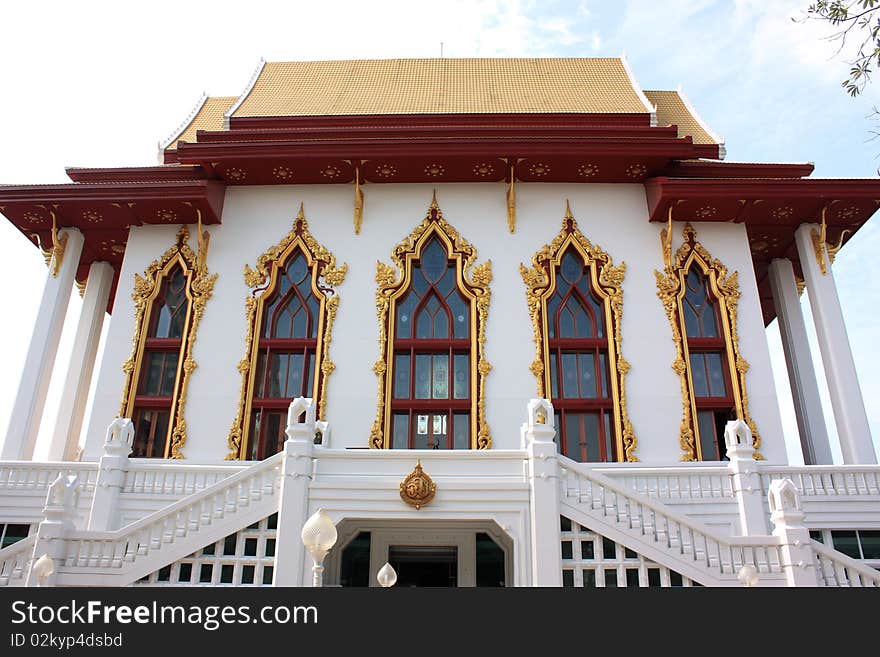 Thai traditional place of warship in thailand's temple