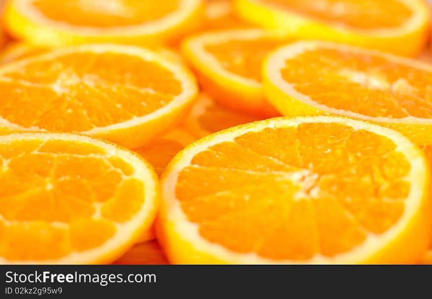 Fresh orange peels