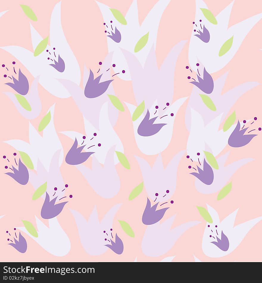 Seamless Pattern With Abstract Bells