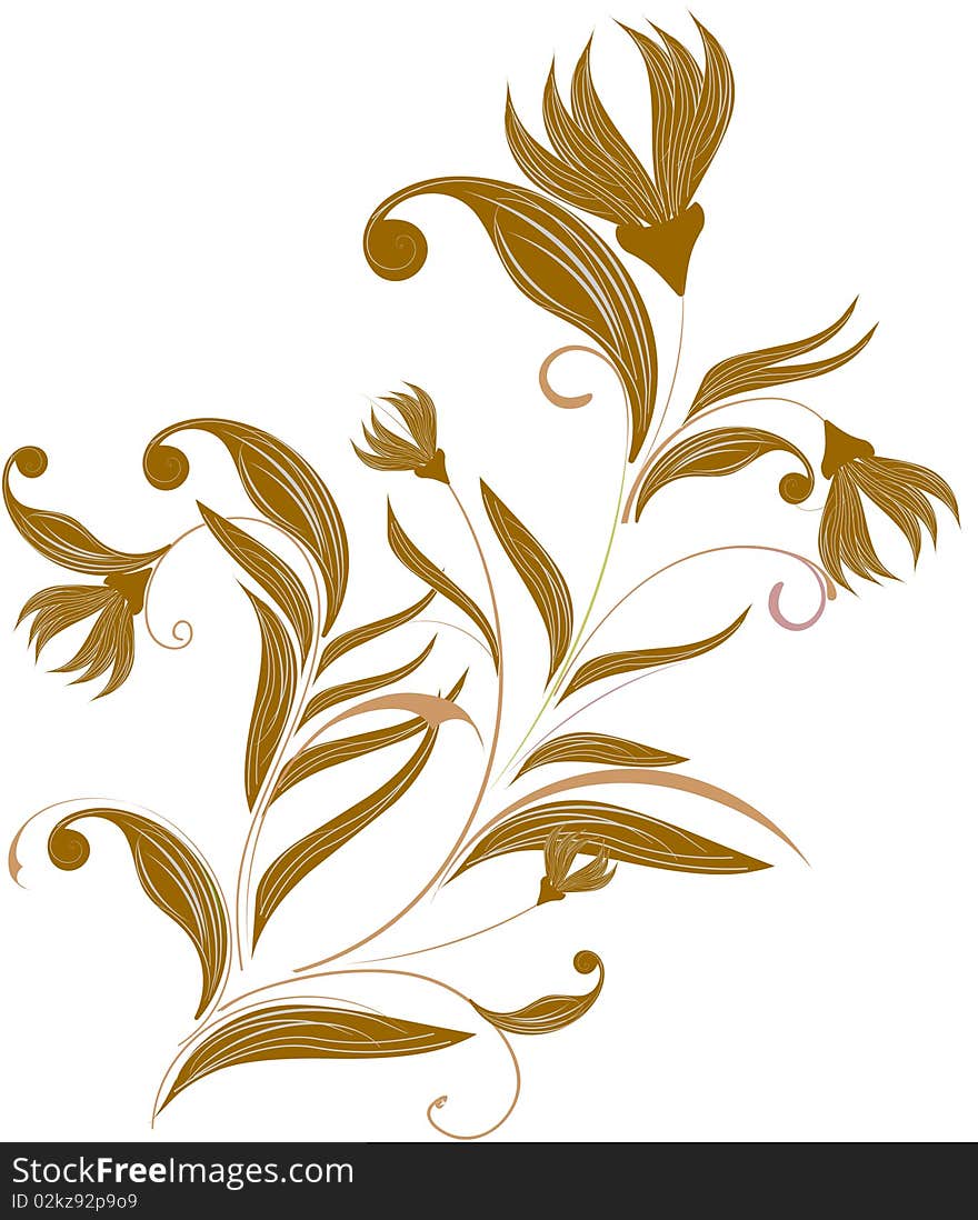 Abstract floral background for your design