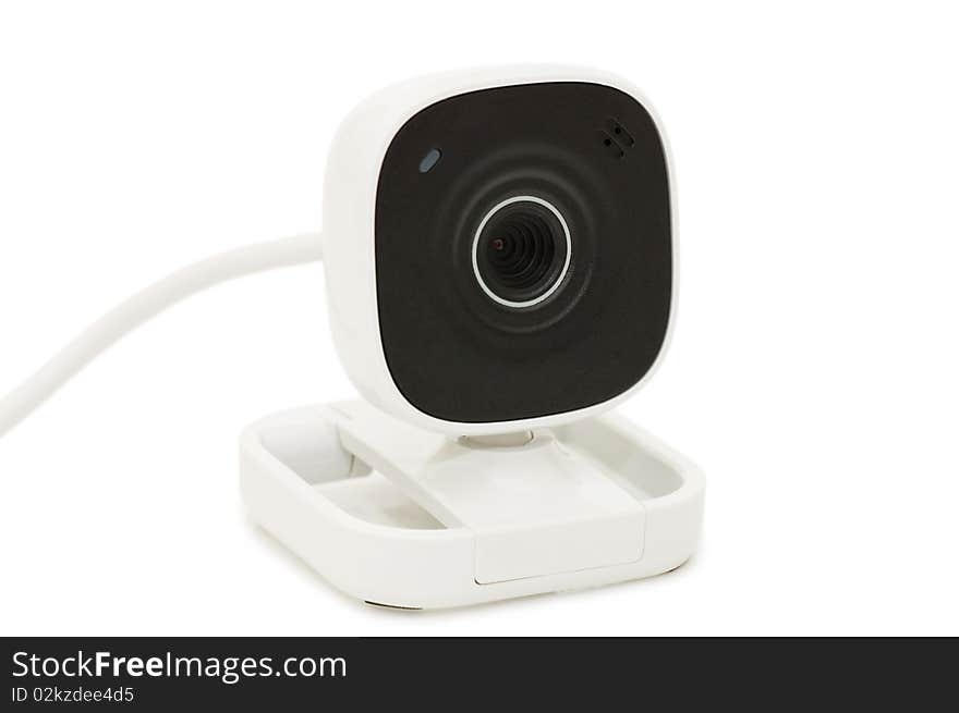 Web camera  isolated over white