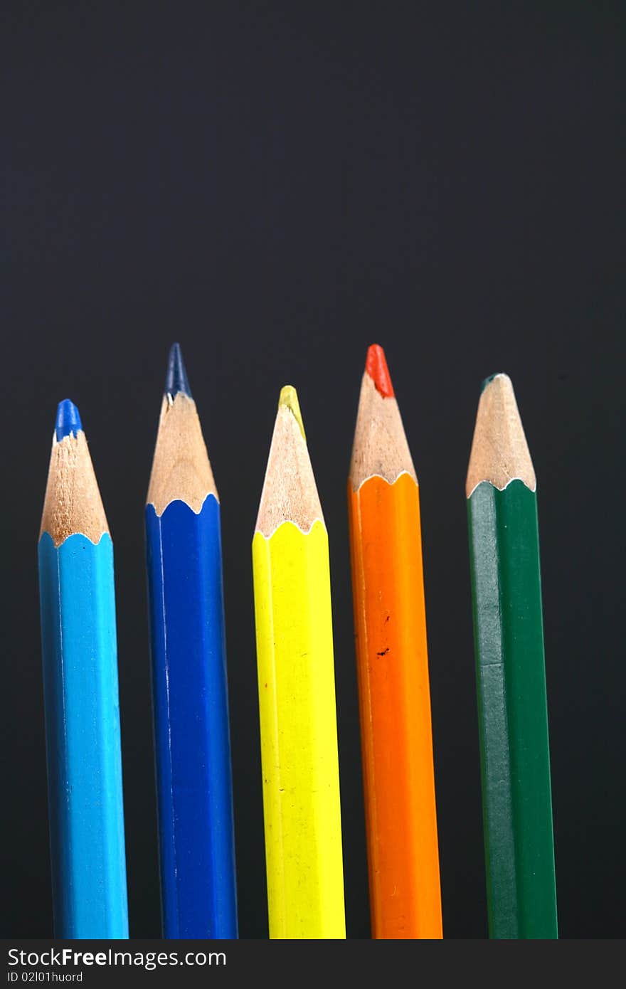 A composition is created colored Pencils. A composition is created colored Pencils