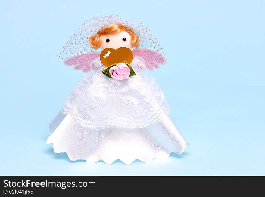 Wedding candy bag doll type.