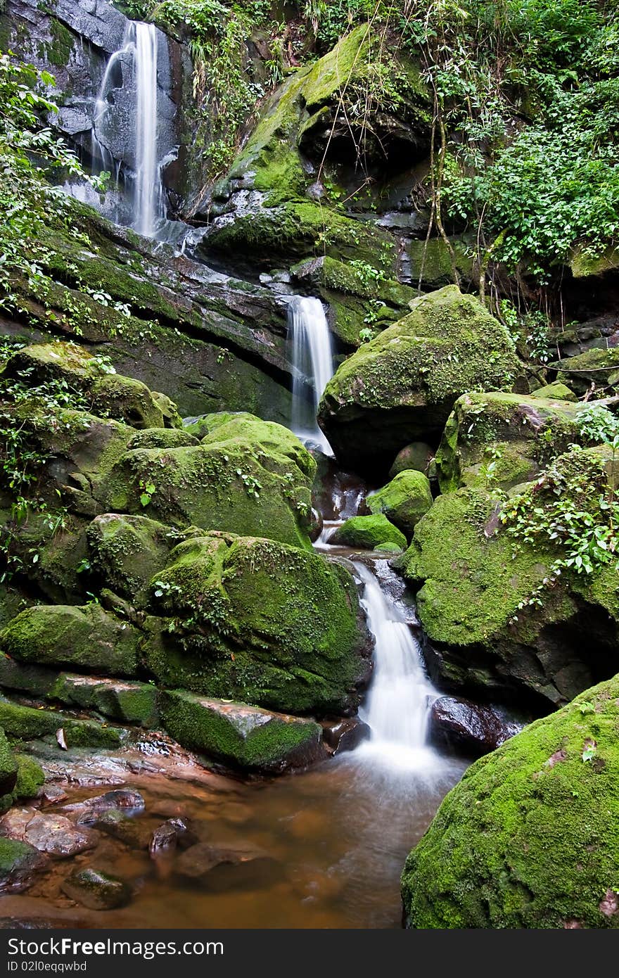 Waterfall in Green Thailand national park image