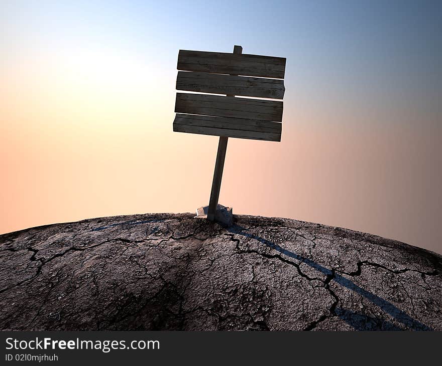 Hq image of sign on sky background