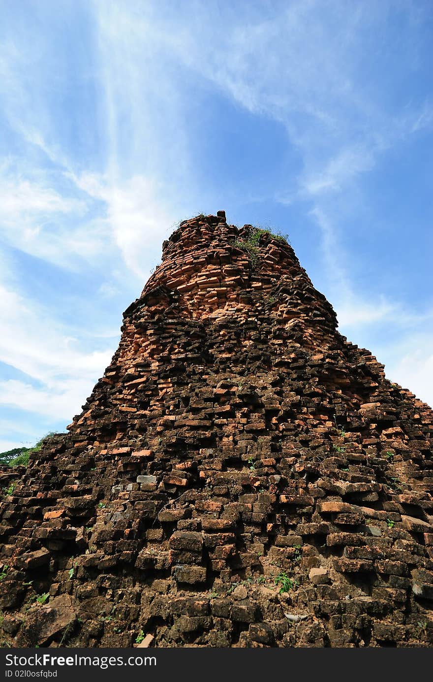 Stupa, the historic temple in Ayudhaya, Thailand. Stupa, the historic temple in Ayudhaya, Thailand