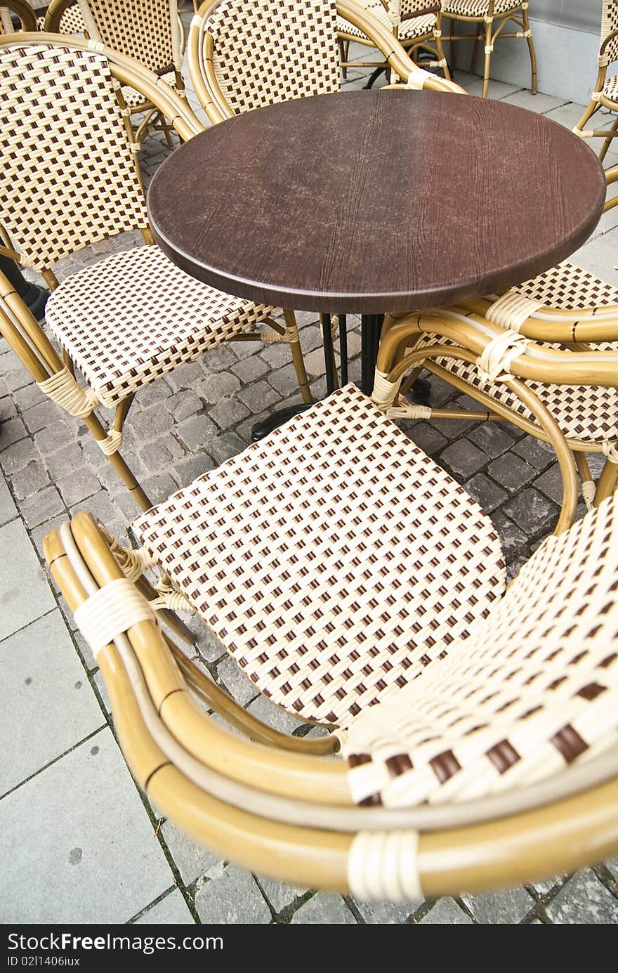 Table and chairs for sunny days and enjoying life. Table and chairs for sunny days and enjoying life