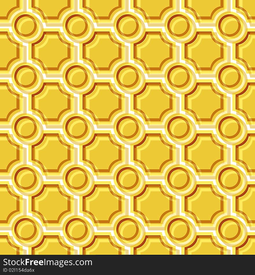 Seamless pattern with yellow tiles. Seamless pattern with yellow tiles