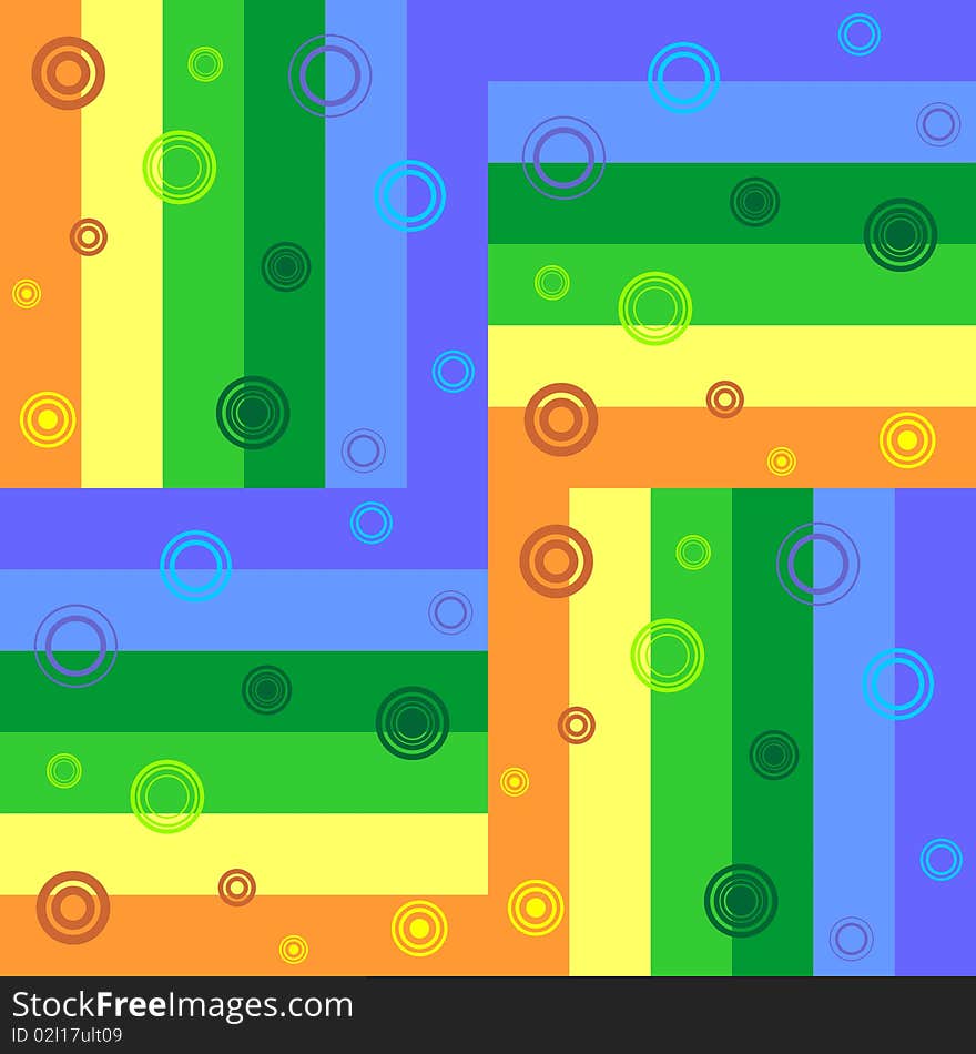 Abstract colorful background With circles