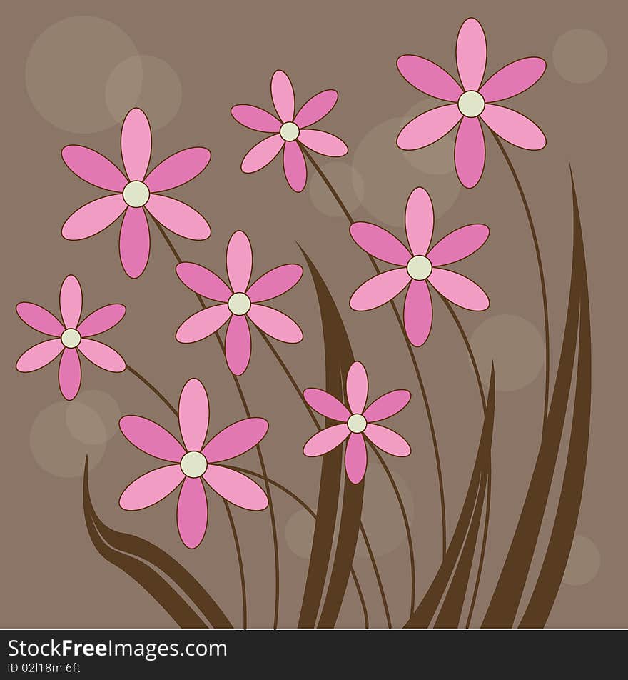 Abstract Flower Background