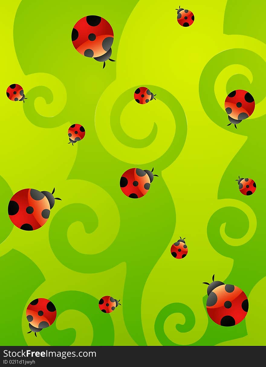 Red ladybirds