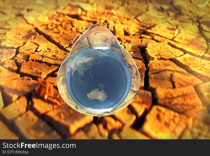 3d render water conservation environmental conceptual image. 3d render water conservation environmental conceptual image