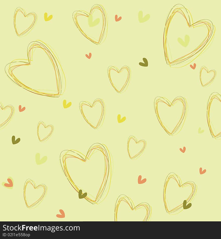 The Image With Yellow Hearts.