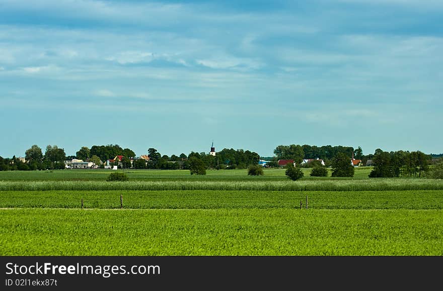 The village on the plain