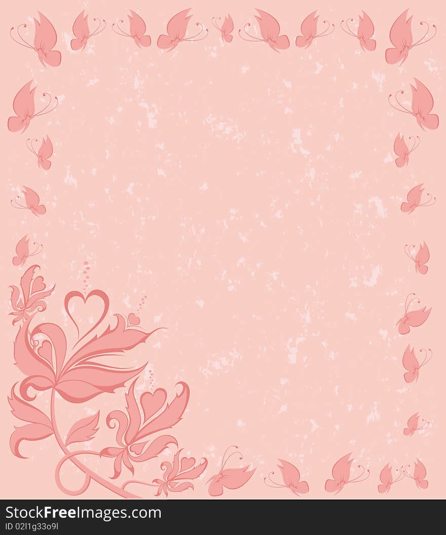 Background with flowers.