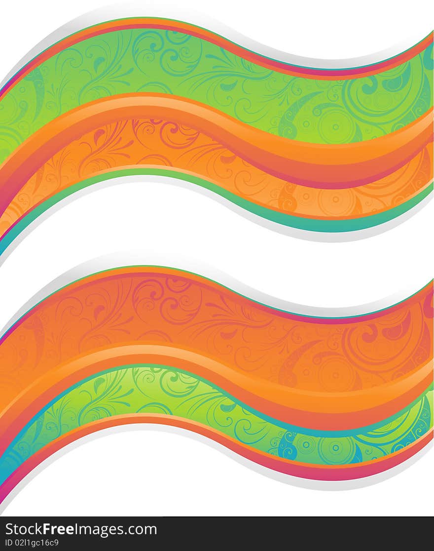 Abstract wave design, vector illustration