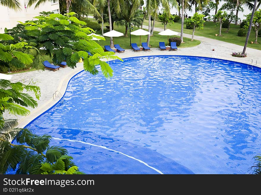 swimming pool in resort