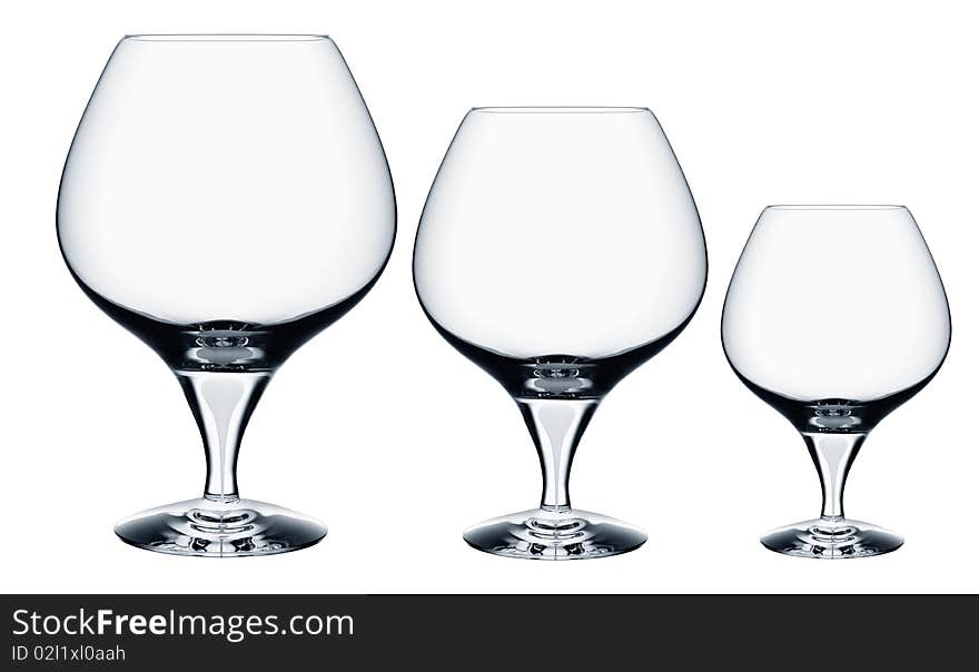 Glasses of cognac