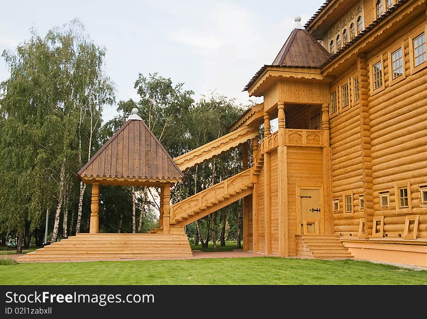 Wooden tsar's palace in park Kolomenskoe, Moscow. Wooden tsar's palace in park Kolomenskoe, Moscow