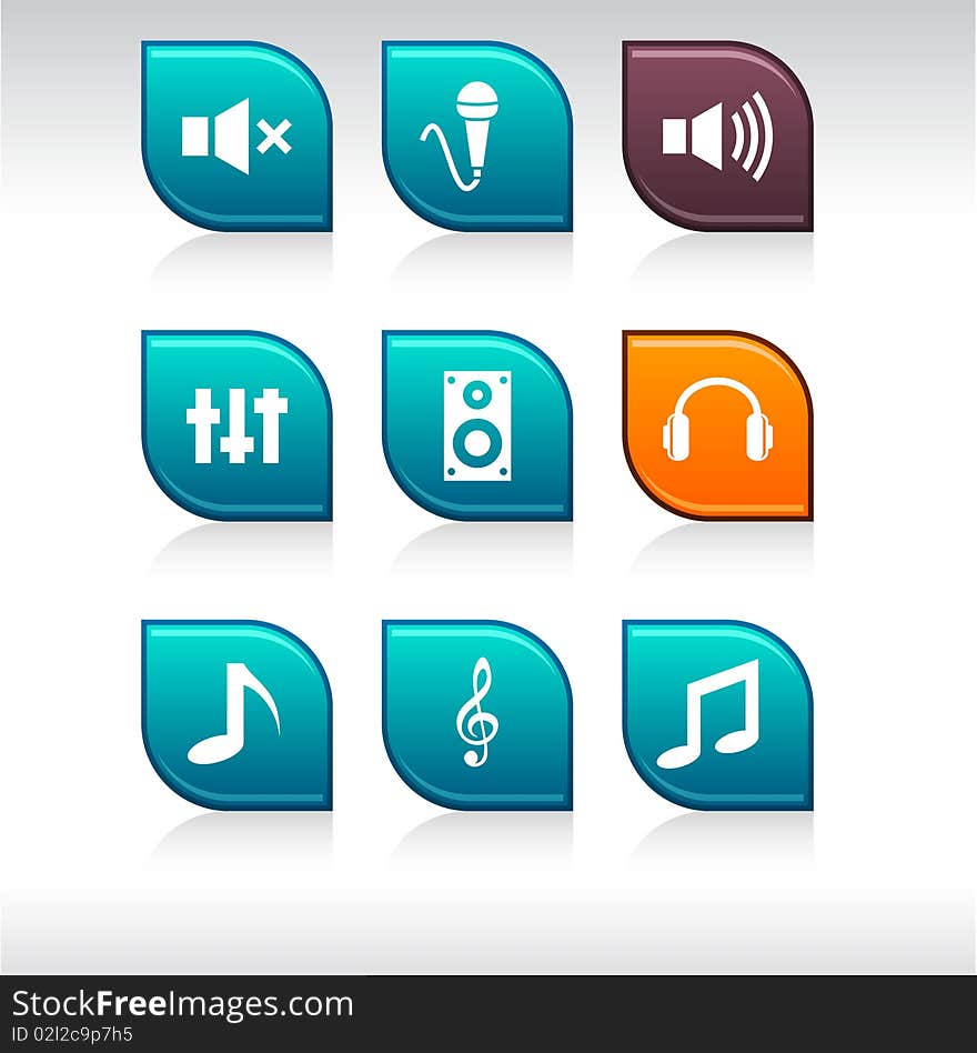 Audio icons.