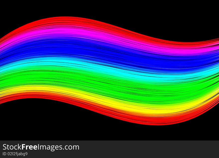 Abstract background made up of brightly colored lines. Abstract background made up of brightly colored lines