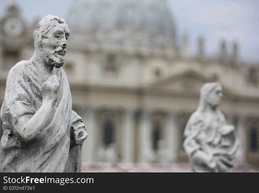 The statue of St. Paul at St. Peter's. The statue of St. Paul at St. Peter's