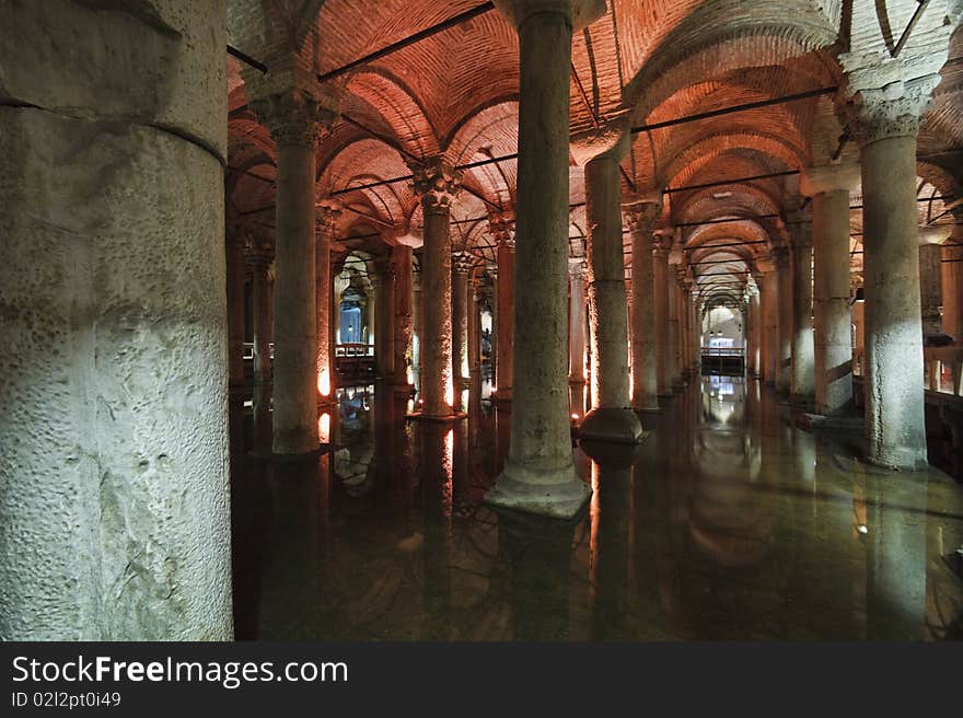 Turkey, Istanbul, the Basilica Cistern