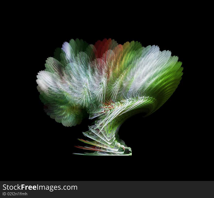 Mystical/fantasy green fractal tree. It can be use as logo. Mystical/fantasy green fractal tree. It can be use as logo