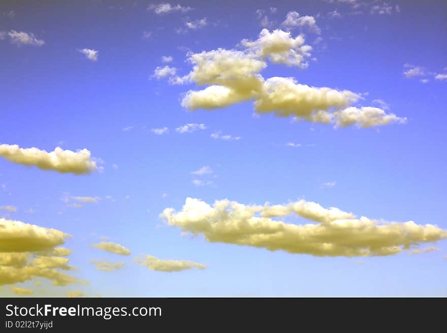 Clouds as background