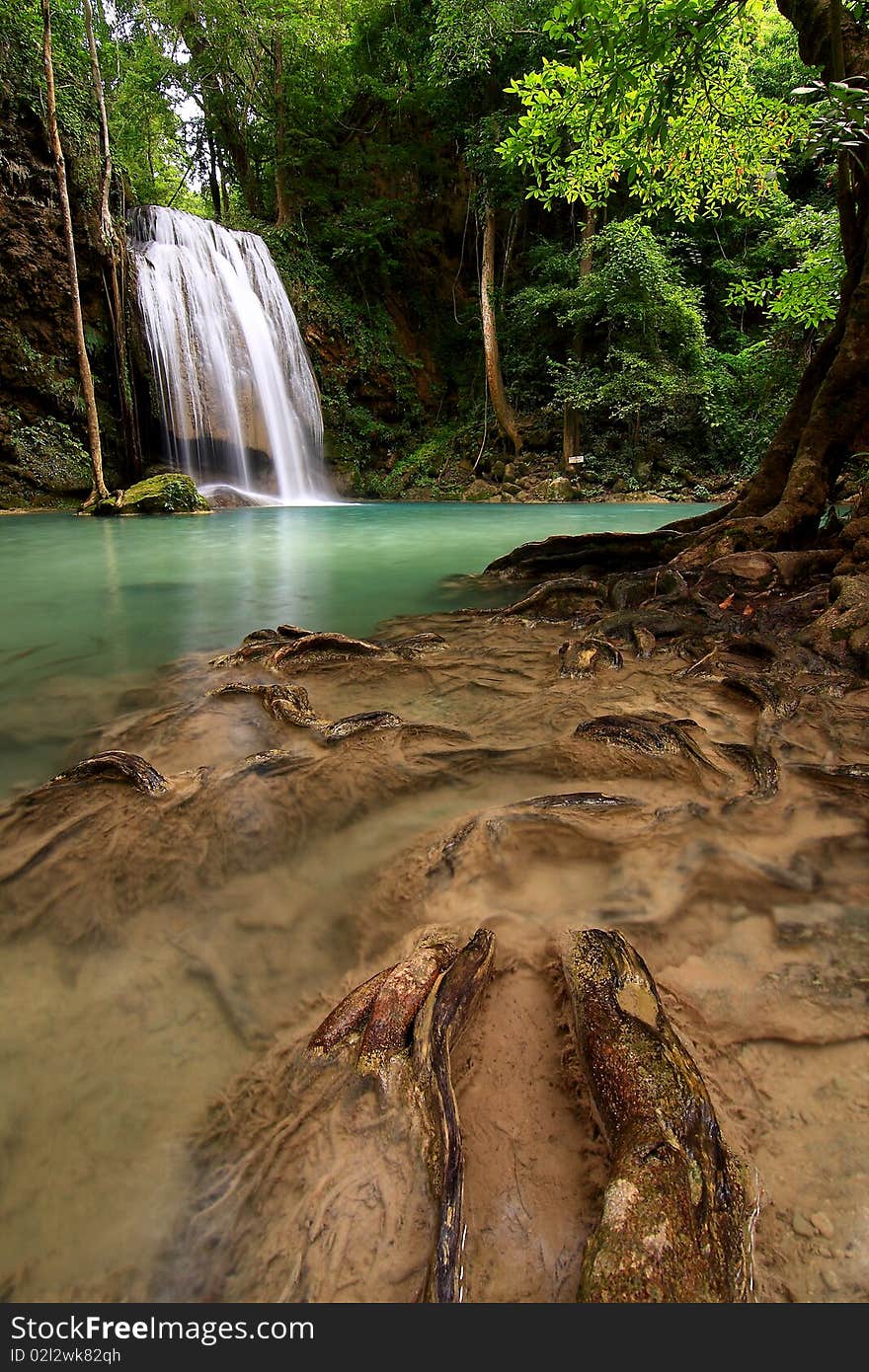 Beautiful blue waterfalls of western Thailand. Beautiful blue waterfalls of western Thailand