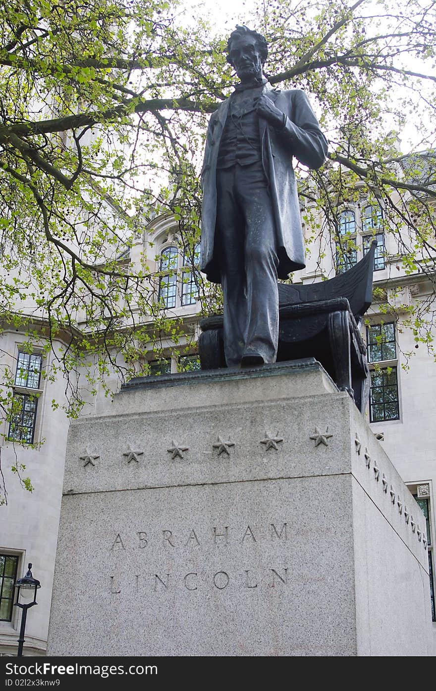 Abraham Lincoln statue in London, Great-Britain. Abraham Lincoln statue in London, Great-Britain.