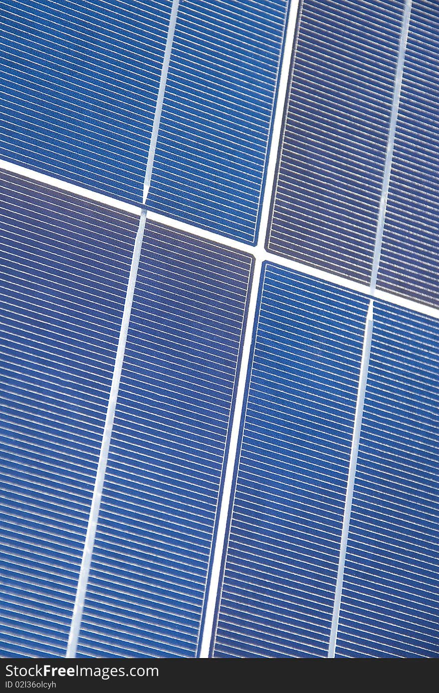 Solar panel closeup for more green energy