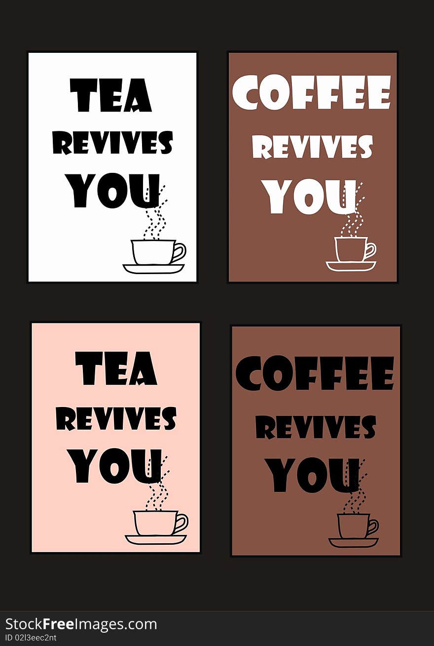 coffee and tea revives you. coffee and tea revives you