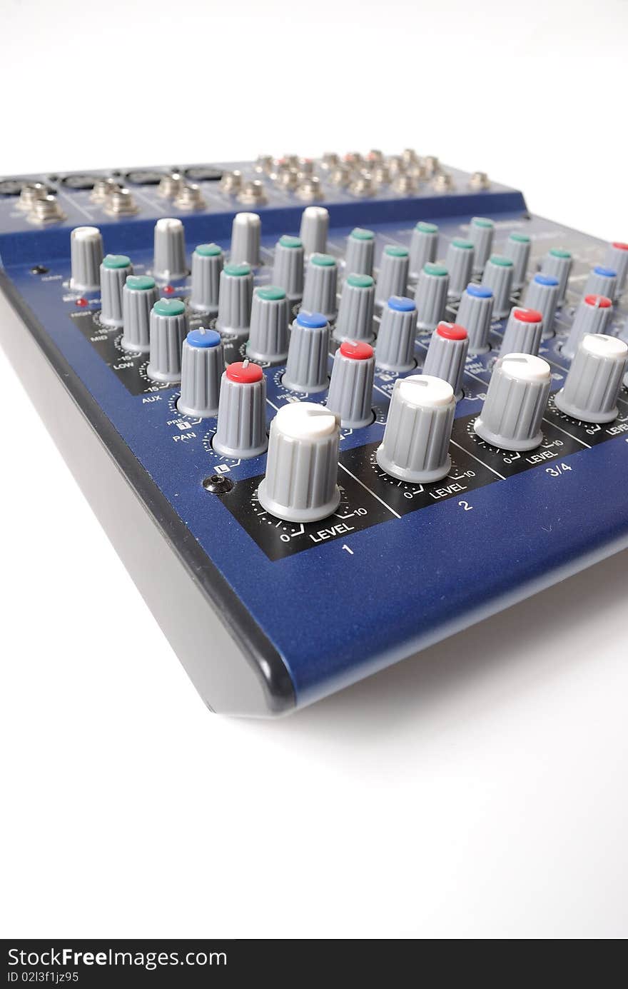 A the mixing board of preamp from the bottom.