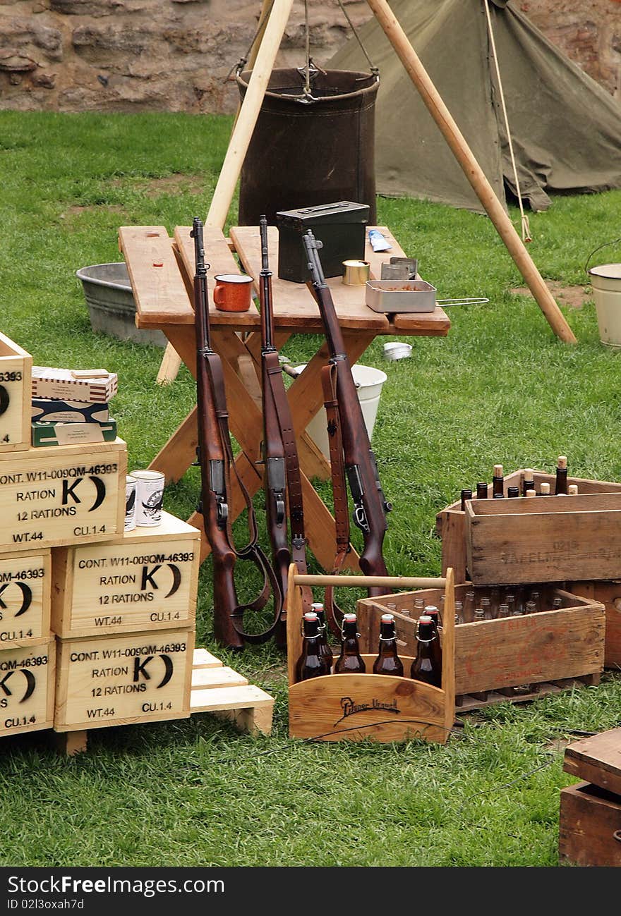 American rifle and accessories of the Second World War. American rifle and accessories of the Second World War