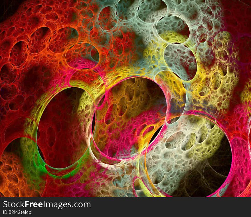 Abstract Image of different colour spheres. Abstract Image of different colour spheres