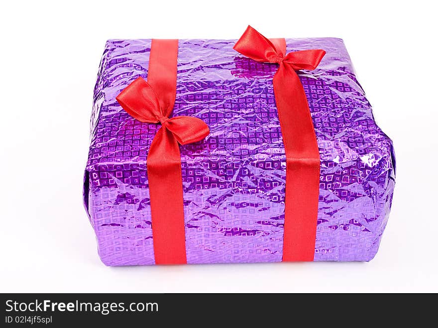 Gift box isolated on white