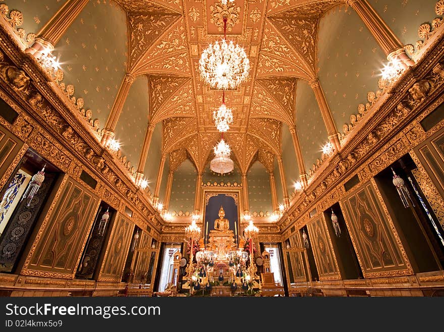 The Buddhist Church decorated with Gothic style, Thailand. The Buddhist Church decorated with Gothic style, Thailand