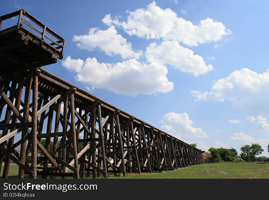 Old Wooden Railroad