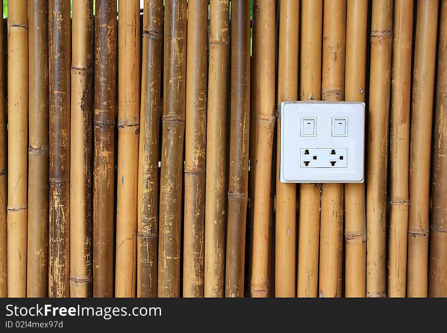 Background With White Bamboo