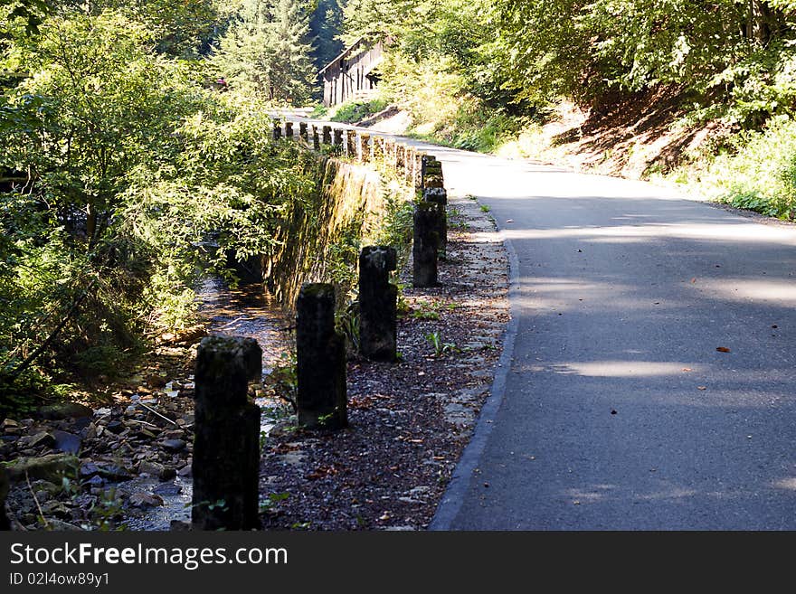 The mountain road for hill