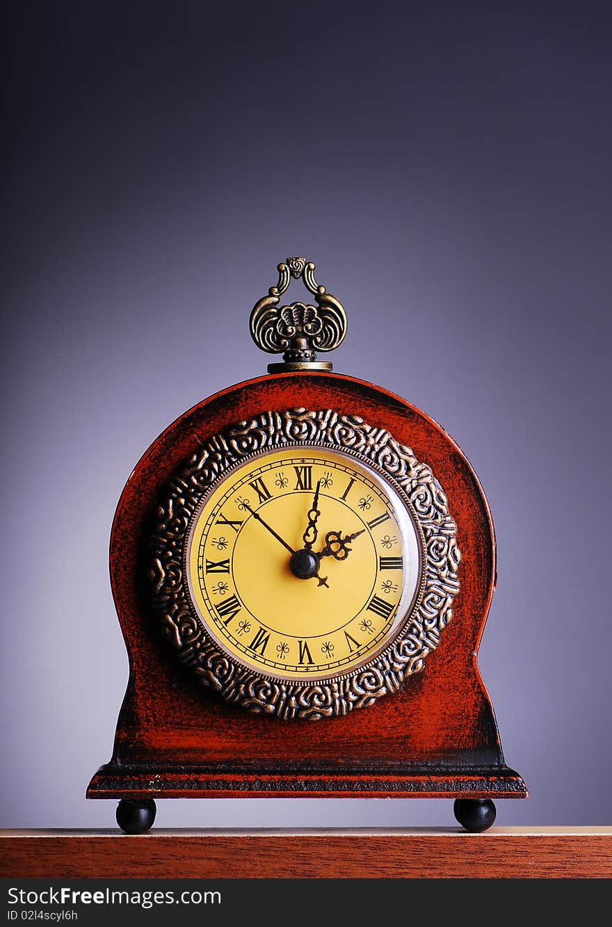 Antique looking clock high resolution image