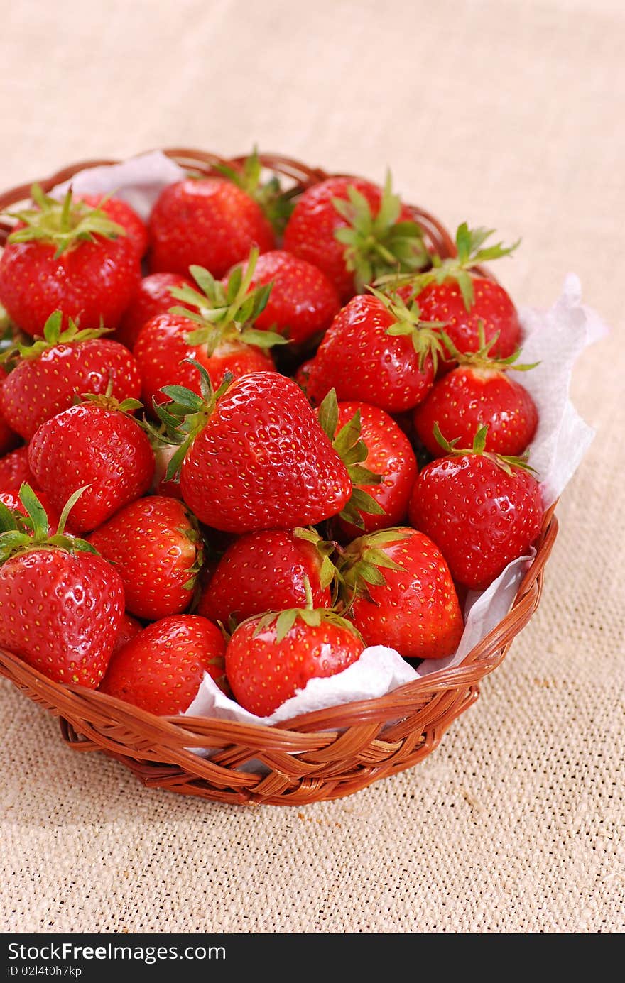 Fresh strawberries high resolution image