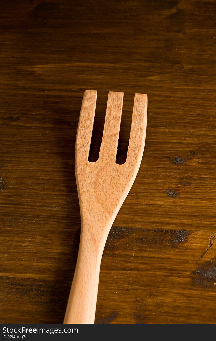 Kitchen untensils made of wood